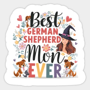 Best German Shepherd Mom Ever Funny Pet Dog Sticker